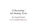 Recruiting Job Hunting Recruitment Tools