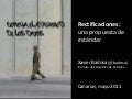 Rectificaciones: una propuesta de estándar
