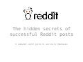 The hidden secrets of successful Reddit posts