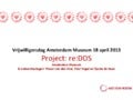 Vrijwilligersdag Amsterdam Museum 2013 - Project re:DDS 