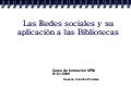 Redes sociales y bibliotecas