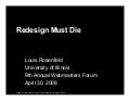 Redesign Must Die