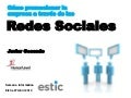 Redes sociales: Cómo promocionar la empresa en las redes sociales