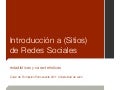 Sitios de redes sociales: una breve introducción