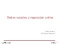 Redes Sociales y Reputación Online - Marta Naudín