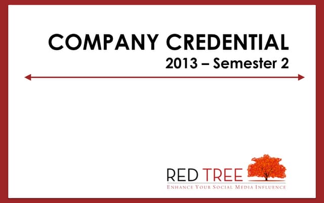 Red Tree Credential - 2013