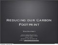 Reducing our carbon footprint