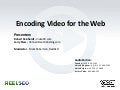 Encoding Video for the Web  - Webinar from ReelSEO.com