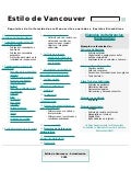 Referencias bibliográficas según el formato vancouver ok