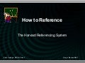 Referencing