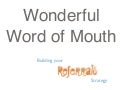 Wonderful Word of Mouth - Summer Camp Referral Strategy