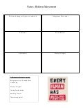 Reform notes