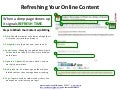 Refreshing Your Online Content [Process]