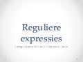 Regexes