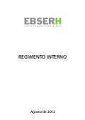 EBSERH Regimento interno publicado220812