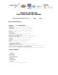 Registro de inscripcion de ponencias