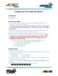 Reglas para la categoría speed 2013