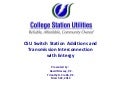 CSU Switch Station Additions and Transmission Interconnection with Entergy