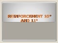 Reinforcement 10 y 11