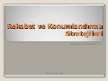 Rekabet Ve KonumlandıRma Stratejileri