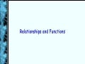 Relations and Functions (Algebra 2)