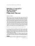 Religion,  Congestive  Heart  Failure, And  Chronic  Pulmonary  Disease