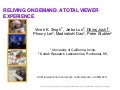 Reliving on demand   a total viewer experience