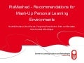 ReMashed presentation at Community Building Cluster at CELSTEC, Heerlen, NL