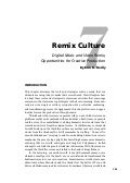 Remix Culture: Digital Music and Video Remix Opportunities for Creative Production