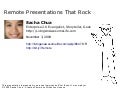 7 Tips for Remote Presentations That Rock