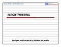 Report writing