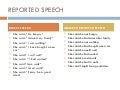 Reported Speech