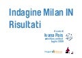 Report Indagine MilanIn 2009, Business Networking MADE IN ITALY.
