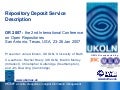 Repository Deposit Service Description