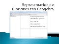 Representación De Funciones Con Geogebra