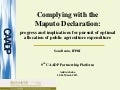Complying with the Maputo Declaration:progress and implications for pursuit of optimal allocation of public agriculture expenditure