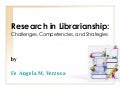 Research in Librarianship