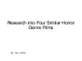 Research for production