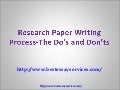 Research paper writing do&rsquo;s and don&rsquo;ts