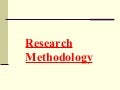 Research process