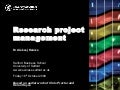 Research Project Management