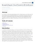 Research Report: Cloud Trends in 2011 and beyond