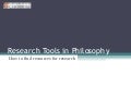 Research skills in philosophy for graduates