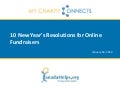 10 New Year&rsquo;s Resolutions for Online Fundraisers