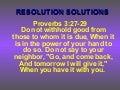 Resolution Solutions   Caring