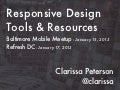 Responsive Design Tools & Resources