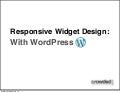 Responsive widget-design-with-word press