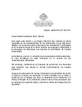 Respuesta del Rector