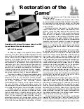 Restoration Of The Game