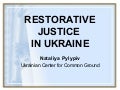 Restorative justice   elsa conference